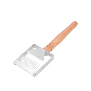 forchetta a filo con manico di legno