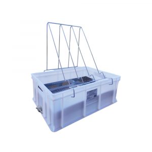 Banchetto per disopercolare. - Banchetto alto 30cm con rubinetto, Con sgocciolatoio in acciaio inox