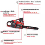 sega a catena a batteria Einhell