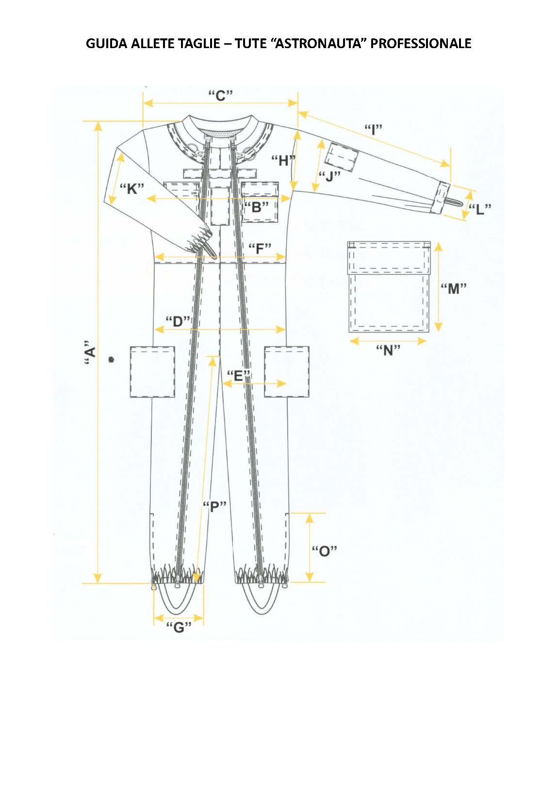 Tuta Astronauta Professionale Lega