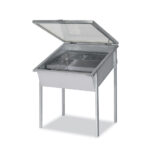 Sceratrice solare 70x70 in acciaio inox